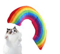 Jouets Catnip pour Les Chats intérieurs | Rainbow Cat mâcher Jouet avec Catnip | Perfection du Moelleux, Jouets de Chat Doux
