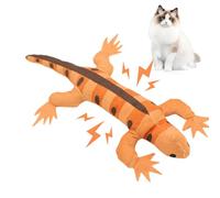Jouets chat lézard chat lézard chat adorable jouet pour chat en forme de lézard avec papier froissé - jouets de dentition pour chat, jouets stimulants pour chats,