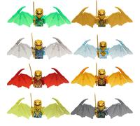 Jouets chauds 8 pièces personnages d'anime figurines Ninja Jay Lloyd Samukai Cole Harumi Ultra Violet Pyro serpent blocs de construction jouets pour enfants J1135