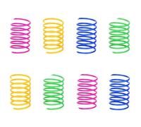 Jouets colorés pour chat, ressort pour chat, jouet tube coloré pour chien, jouet interactif pour tuer le temps et garder la forme (8 pièces)