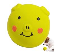 Jouets couinants pour petits chiens - Balles de jouet en forme de cochon pour chiot - Jouets de dentition pour races petites, moyennes et grandes, supportant activement les morsures Delr
