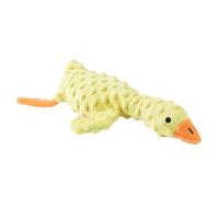 Jouets couineurs pour chien - Jouet couineur en peluche de 37 x 22 cm | Jouet de stockage des aliments en forme d'oie | Puzzle d'enrichissement froissé pour cacher des friandises pour l'entraînement