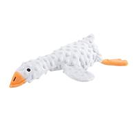 Jouets couineurs pour chien - Jouet couineur en peluche de 37 x 22 cm | Jouet de stockage des aliments en forme d'oie | Puzzle d'enrichissement froissé pour cacher des friandises pour l'entraînement