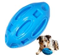 Jouets couineurs pour chiens agressifs : balle à mâcher en caoutchouc avec couineur, presque indestructible et durable pour les chiens de taille moyenne et grande