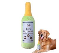 Jouets couineurs pour Chiens - Jeu interactif en Forme de Bouteille de vin - Jouets en Peluche pour Chien pour la Stimulation mentale de Dentition, activité Physique, intérieur et extérieur