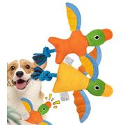 Jouets Couineurs Pour Petits Chiens | 2 Pièces Jouets d'Activité Oiseau à Mâcher | Accessoires de Dentition Interactifs avec Coton Rembourré et Nœud de Corde | Pour Chiens Aggressifs et Ennuyés