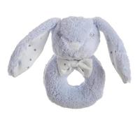 Jouets - Creaciones Llopis - 25669 - Bleu - Hochet Lapin De 16 Cm Et Dou-Dou De 30 X 29 Cm