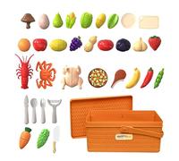 Jouets Cuisine Alimentaire Enfant | Développe La Motricité Fine avec Un Coffret | Kit De Découpe Alimentaire pour Cuisine Jouet | pour maternelles et Filles, fête Maison, Voyage