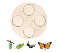 Jouets Cycle de Vie - Table éducative Puzzle en Bois - Jouet éducatif en Bois avec Couleurs Vives pour : Grenouille et Métamorphose Papillon