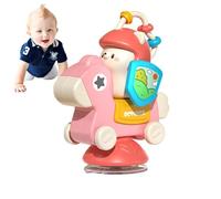 Jouets d'activité de chaise haute, jouets de chaise haute avec des tasses sous-traitants,Tite d'activité de dessin animé collant de la de haute - Baby Disting Chew Table Spinner pour voiture et pousse