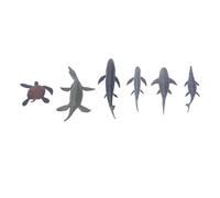 Jouets d'animaux Marins Préhistoriques, Modèle Marin Réaliste pour Collectionneurs et Amateurs, Paquet de 6 Figurines Océaniques Antiques en PVC pour Exposition ou Décoration (BL 1115)