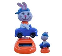 Jouets Dansants Alimentés par Energie Solaire,Tremblante À Collectionner Lapin Jouet Décoration,Ornement De Figurines Dansantes Lapin À Énergie Solaire | Pour Intérieur Bureau Table De Bureau Cadeaux
