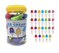 Jouets D'apprentissage Alphabet - Bâton De Tri Des Lettres, Outil D'activité | Kit De Pratique Des Mots Éducatifs, Ensemble De Jeux En Langue Préscolaire, Jouet De Glace