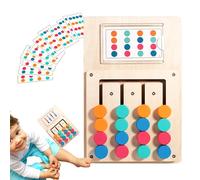 Jouets d'apprentissage des Couleurs - Jeu Éducatif en Bois avec 12 Cartes,Jouet pour Apparier Les Couleurs,pour 3 Ans et Plus Filles Garçons École Voyage Cadeau