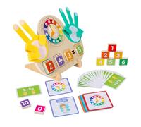 Jouets d'apprentissage des Mathématiques Maternelle | Jeux avec Horloge et Calcul Additions Soustractions,Matériel Portatif d'Enseignement Préscolaire pour de 3 à 8 Ans