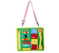 Jouets d'apprentissage précoce pour tout-petits, chaussures à fermeture éclair, boucle à cravate, jouets éducatifs d'activité (Style tresse verte)