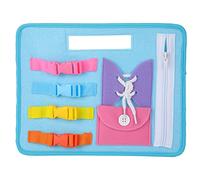 Jouets d'apprentissage précoce pour tout-petits, chaussures à fermeture éclair, boucle à cravate, jouets éducatifs d'activité (Tableau d'apprentissage des puzzles)