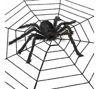 Jouets D'araignée En Peluche Noire Géante D'horreur De 30 À 200cm, Accessoires De Décoration D'halloween, Décoration Intérieure Et Extérieure, Plusieurs Styles