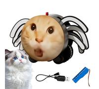Jouets d'araignée pour chat - Jouets électriques pour chat - Jouet pour chat - Appareil de déplacement automatique amusant pour chatons, animaux domestiques, maison, anniversaire, Noël