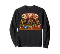 Jouets d'atelier du Père Noël Malinois Belge présentant Le pôle Nord Sweatshirt