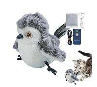 Jouets de à gazouillis automatiques, Jouets pour Chats Oiseaux flottants | Réaliste interactif avec des Plumes de Chat - Oiseau Flottant Doux et Confortable avec l' à Chat Tout Le Monde