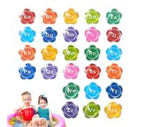 ② jouets de bain alphabétique flottant 26 caractères - jouets cognitifs sous-marins pour l'éducation, outils d'apprentissage colorés et stimulés visuellement | Coffret cadeau perf