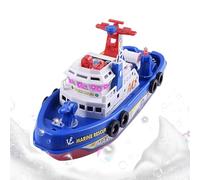 Jouets de Bain - Bateau de feu électrique avec lumières, d'eau Musical | Jeu d'eau Amusant pour , , Piscine, Plage, Jeu d'été | Jouet Flottant interactif pour garçons et Filles, ca