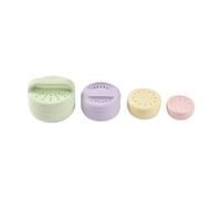 Béaba Jouets de bain (Lot 4) – en silicone, empilables, gigognes, ergonomiques, menthe au lait