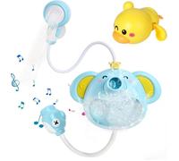 Jouets de Bain Bébé, Machine à Bulles de Bain pour bébé, Jouets de Bain Lumineux pour Bébé, Pommeau de Douche pour bébé