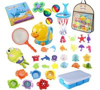 Jouets de Bain Bébés,38 pièces Jouets pour le bain Bébé à partir de 1 2 3 4 5 6 ans,Jouets pour le bain pour les tout-petits ou les enfants Piscine Animaux Jouets flottants pour l'eau,Cadeau pour bébé