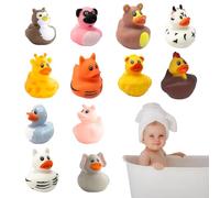 Jouets De Bain Chaud en Caoutchouc pour Bébés Et Tout-Petits | Le Marquage Devient Blanc Et Montre Le Mot Chaud Lorsque Le Bain Est Trop Chaud | Équipement De Base Bébé | Baignoire pour Bébé | Jouet