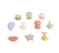 Jouets de Bain pour bébé, Animaux Marins, adorables gicleurs d'eau interactifs, Jouets de Bain éducatifs précoces pour Nourrissons et Tout-Petits, en Plastique Souple, Lot de 10