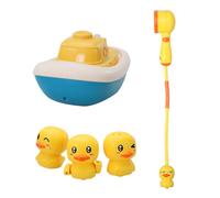Jouets De Bain Pour Bébé, Jeu D'eau, Canard, Bateau, Douche, Jet D'eau Électrique, Ensemble De Bain Pour Enfants En Bas Âge