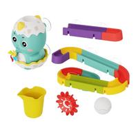 Jouets de Bain pour bébé, Toboggan Aquatique Mignon, Jouets de Bain Dinosaure avec Tasse, Piste et balles Bricolage, Toboggan interactif éducatif pour bébé 3 4 5 6 Douche Tout-Petit