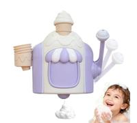 Jouets De Bain pour en-fants - Nouvelle Machine À Bulles pour Le Bain À La Crème Glacée 2026 | Machine À Mousse Glacée Murale Jouets De Douche pour Salle De Ba-in pour en-fants De 2 À 5 Ans (Violet)