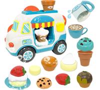 Jouets De Bain Pour Enfants 3 Ans Et Plus, Chariot À Glace Machine À Mousse Pour Le Bain, Crème Glacée&moules Pour Le Thé De L'après-Midi Jouets Pour Le Bain Pour Enfants, Cadeaux Pour Enfants