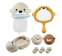 Jouets De Bain pour ,Ensemble De Jeux Animaux Mère Et Enfant pour La Baignoire | Animaux Éducatifs pour Jeux d'eau Adaptés Au Bain Plage Sorties Extérieures Douche