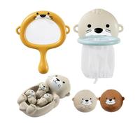 Jouets De Bain pour - Ensemble De Jeux Animaux Mère Et Enfant pour La Baignoire - Animaux Flottants Sensoriels pour Piscine Voyage Fête Extérieur Douche
