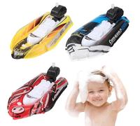 Jouets de Bain pour Tout-Petits, 3 pièces Jouets de Bain pour Tout-Petits 2 à 4 Ans, Bateaux flottants à remonter pour -, Mini Bateau Gonflable pour Piscine, plages et baignoires