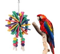 Jouets de balançoire à mâcher de perroquet, oiseau de compagnie de la grande roue Heronsbill mordant le jouet Perruches conures suspendues jouets pour petits perroquets Aras Cockati Love Birds Jouets