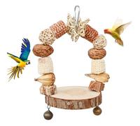 Jouets de balançoire pour perroquet - Jouets pour oiseaux pour cage | Suspensions jouets à mâcher perroquet blocs en bois, pour pinson, calopsitte, tourtereaux, petit perroquet moyen, conure, perruche