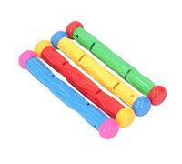 Jouets de Bâton de Plongée, 4 Pièces Jouets de Piscine Sous-marine avec 4 Couleurs Différentes (rouge, Jaune, Bleu, vert) pour les Enfants, pour la Plongée, L'heure du Bain, les
