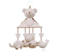 Jouets de berceau à suspendre, mobile pour berceau de bébé, jouets dessin animé en spirale suspendus avec boîte à musique et hochets couineurs BB, sûrs et doux pour garçons, filles, batterie non