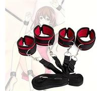 Jouets de bondage pour le lit Produits pour adultes menottes de pieds et de mains pour femmes sangles combinées sangles de retenue pour le lit sangles de dormeur