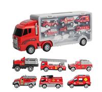 Jouets de Camion de Pompier pour - Jouet de véhicule de Pompier, modèle créatif de Transporteur de Camion de Pompier pour | Camion de Pompier Jouet Transporteur de Bomber