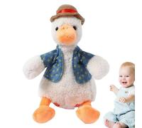 Jouets de canard dansant, animal en peluche de canard dansant - Jouet fidget de canard | Couleurs vives interactives amusantes avec un chapeau jaune pour poupées pour d'anniversaire, i