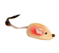 Jouets de chat d'intérieur souris électrique automatique à LED avec son en mouvement, exercices d'ennui pour chatons, jeu d'exercices avec queue de plumes, rechargeable pour jouer