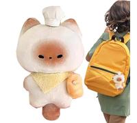 Jouets de chat farcis, poupée de chat à vapeur remplie de jouets remplis de chaton, poupée de chat en pain tubulaire étrange, jouet en peluche de chaton câlin 4,72 pouces pour enfants, n