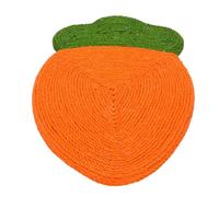 Jouets de Chat Très Robuste de Jute Murs Muraux Chat Grattage Tapis Adorable Carotte en Forme Chatte à Gratter Protégeant Meuble Meuble Gratter Pad Cat Grattant Pad Cat Grattant