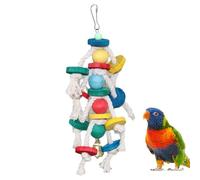 Jouets de châtiment Parrot, règne des jouets pour les oiseaux,Blocs de broyage de la coupe à d'oiseau - Design de crochet en métal Perrot Cage Bice Bloys, Blocs d'oiseaux en bois pour conures Parakets